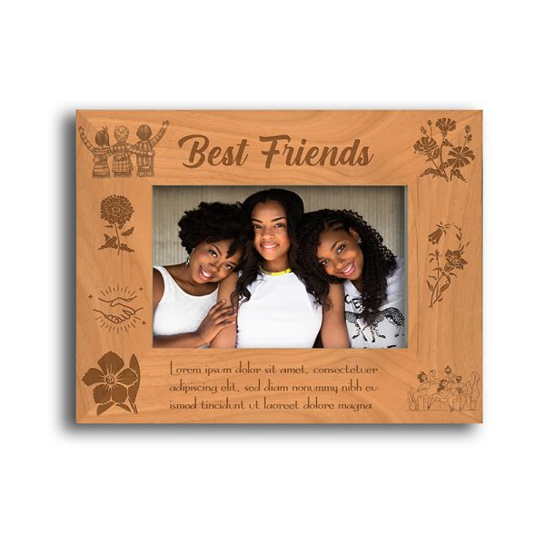 Best Friends Wood Frame