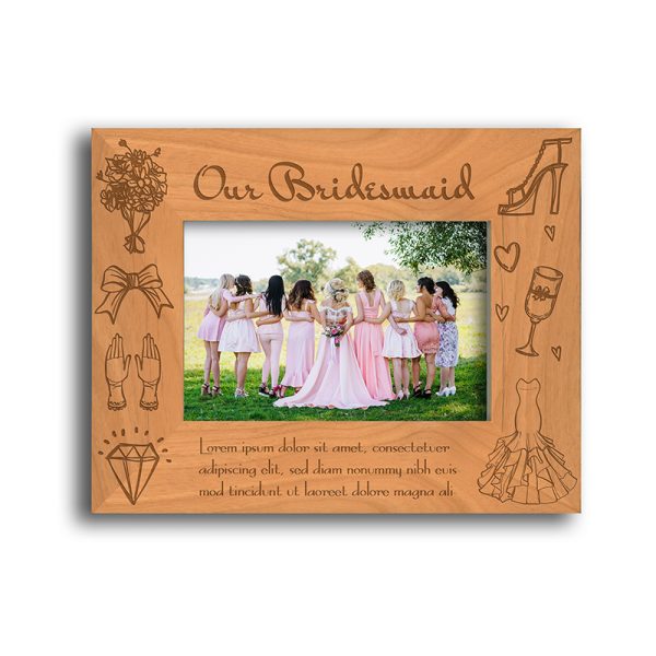 Bridesmaid Wood Frame