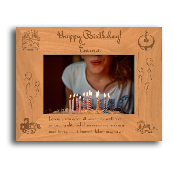 Birthday Wood Frame